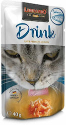 Leonardo Drink Wet Food for Adult Cats In Pouch with Salmon 1pc 40gr