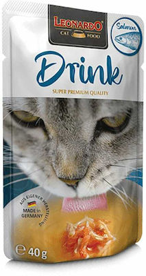 Leonardo Drink Wet Food for Adult Cats In Pouch with Salmon 1pc 40gr