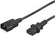 Goobay IEC C13 - IEC C14 Cable 1.5m Μαύρο 68602