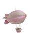 Inart Kids Wall Decor Fabric Hot Air Balloon