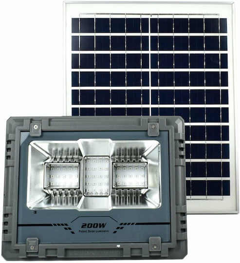 Factory Στεγανός Ηλιακός Προβολέας LED 200W RGBW με Τηλεχειριστήριο IP67