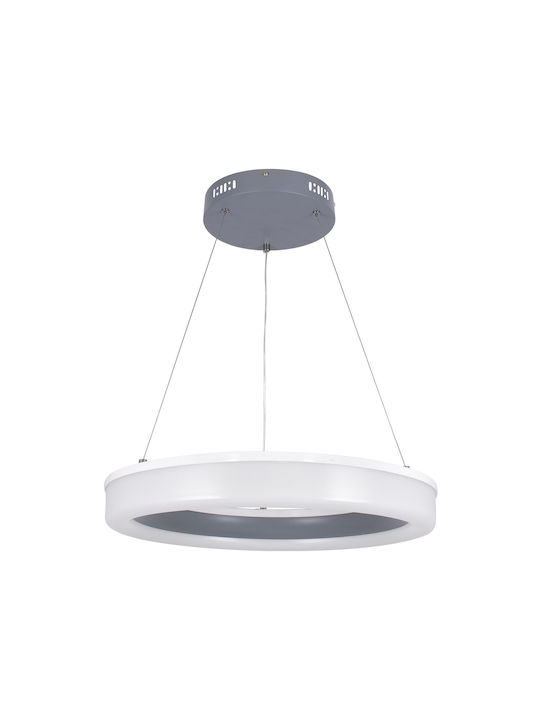 GloboStar Ariana Pendant Light LED with Warm to Cool White Light Gray