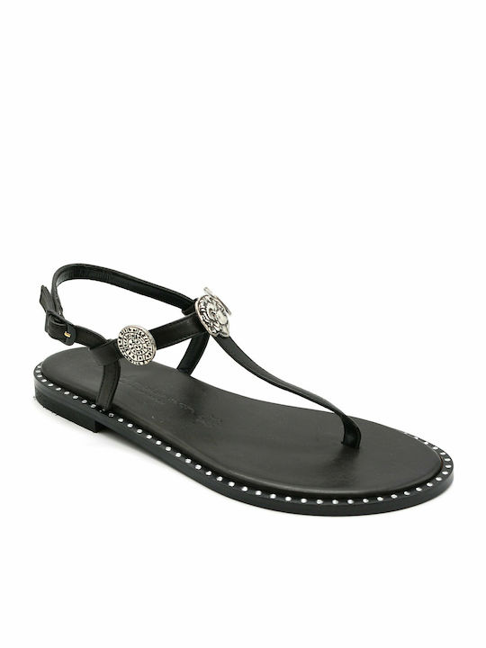 Robinson Women's Flat Sandals In Black Colour