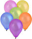 Set of 12 Balloons Latex Multicolour 23cm