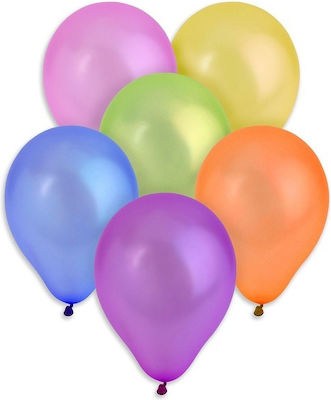 Set of 12 Balloons Latex Multicolour 23cm