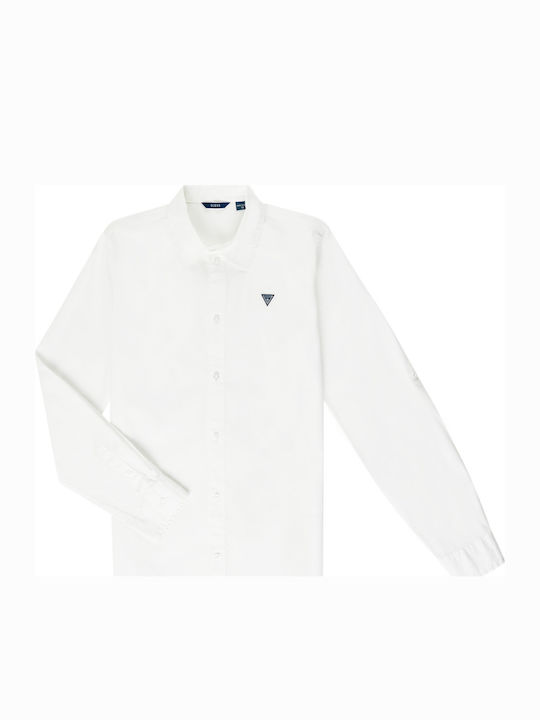 Guess Kids One Color Shirt White N81H07WE5W0-TWHT
