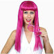 Carnival Wig Straight Purple Fuchsia