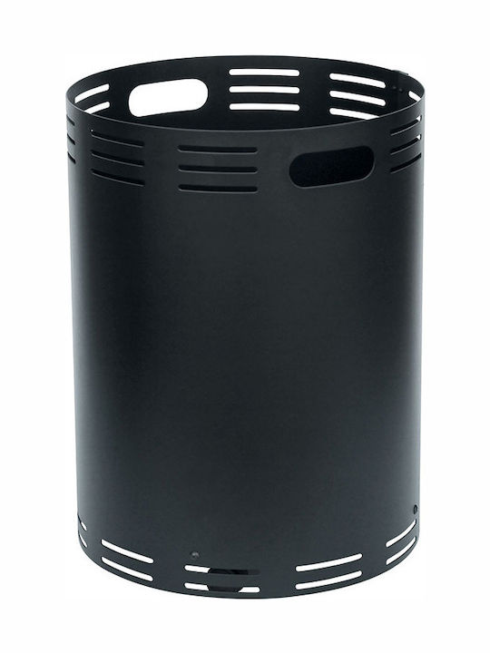 Zogometal 50100E Металик Кошница Съхранение на Дърва 38x38x52см Черен