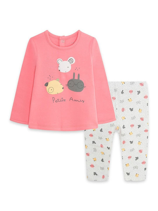 SET OF T-SHIRT AND PANTS MINI AMIS CANADA HOUSE PINK