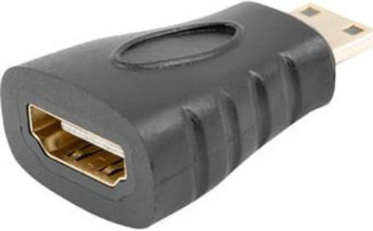 Lanberg AD-0037-BK Μετατροπέας mini HDMI male σε HDMI female 1τμχ