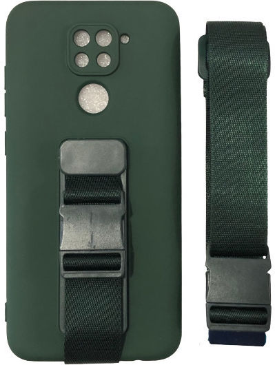 Hurtel Rope Air Bag Back Cover Silicone 1mm Dark Green (Xiaomi Redmi 10X 4G)
