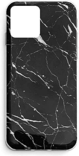 Wozinsky Marble Umschlag Rückseite Silikon Schwarz (iPhone 13 Pro Max)