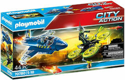 Playmobil City Action Police Jet with Drone for 5-10 years old