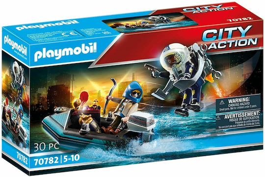 Playmobil City Action Jet Pack with Boat for 5-10 years old