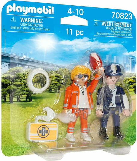 Playmobil Двойна опаковка Спасител и Полицай за 4-10 години