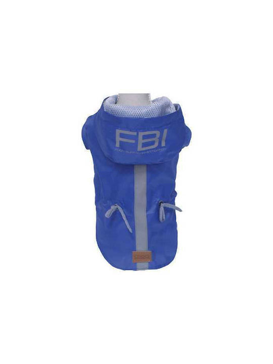 Croci Vancouver FBI Haine pentru câini Impermeabil Cu glugă Albastru cu Lungimea Spateului 50 cm C7274464