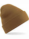 Beechfield B45 Knitted Beanie Cap Caramel