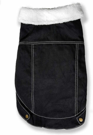 Glee Black Waterproof Dog Coat with 25cm Back Length