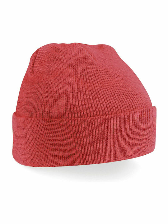 Ανδρικός Beanie Σκούφος σε Κόκκινο χρώμα