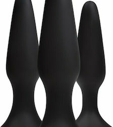Ns Novelties Renegade Sliders Trainer Kit Anal Plug Set Black 3 Pieces