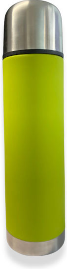 Kitchen Craft Μπουκάλι Θερμός Ανοξείδωτο 500ml Πράσινο με Καπάκι-Κύπελλο