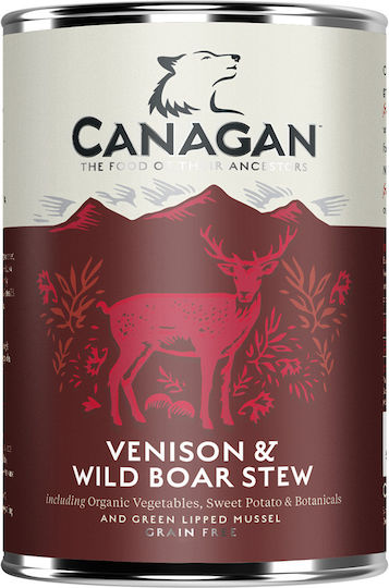 Canagan Wild Stew Υγρή Τροφή Σκύλων σε Κονσέρβα με Αγριογούρουνο και Ελάφι χωρίς Σιτηρά 400gr