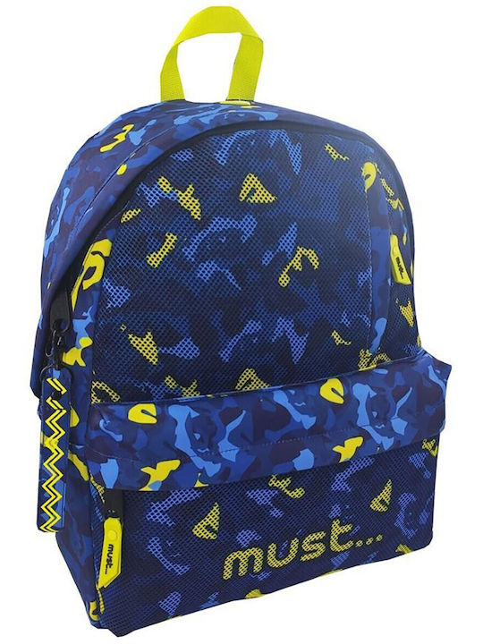 Must Monochrome Armee Netz Schulranzen Rucksack Grundschule, Grundschule in Blau Farbe