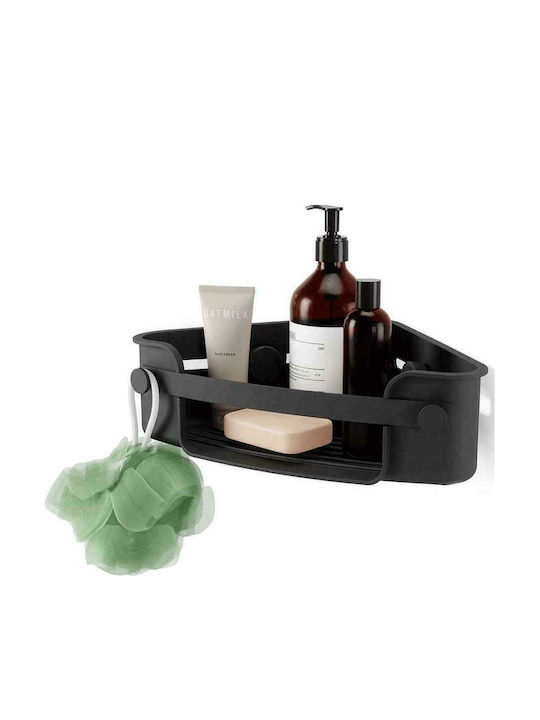 Umbra Corner Wall Mounted Bathroom Shelf Plastic 30.5x19.1x8.3cm Black