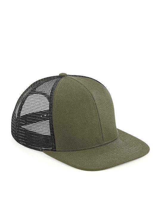 Beechfield B664 Men's Snapback Trucker Cap Khaki