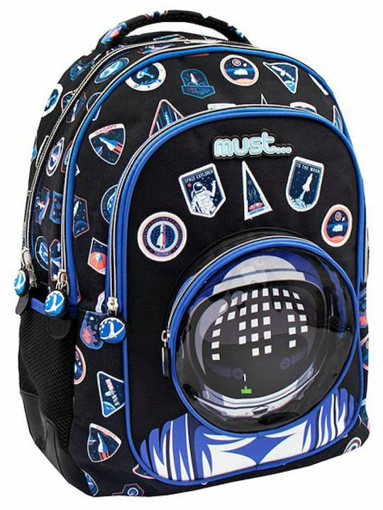 Must Astronaut School Bag Backpack Elementary, Elementary in Black color