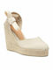 Carina Damenplattformen im Espadrilles-Stil Beige