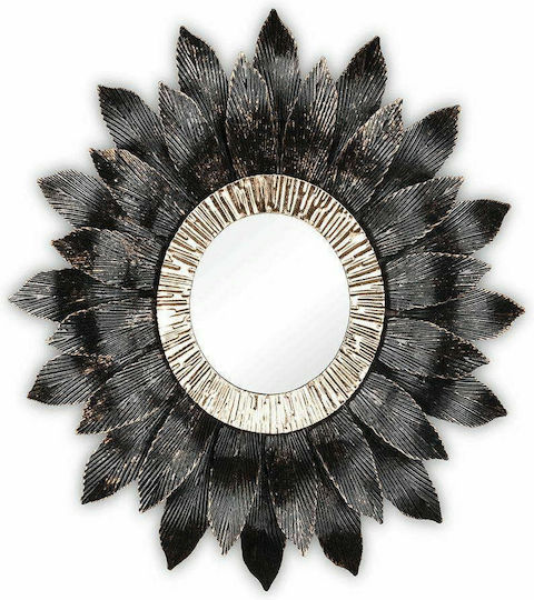Mirrors & More Lilly Oglindă De Perete Neagră Diametru 60cm Mirrors & More Lilly Oglindă De Perete Neagră Diametru 60cm