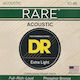 DR Rare Set of Phosphor Bronze Acoustic Guitar Strings 10 - 48 Extra Light