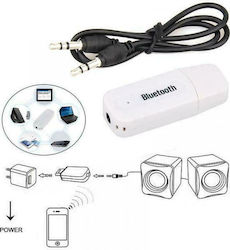 BT-163 Bluetooth 2 Empfänger mit Ausgangsanschluss 3,5 mm Klinke Weiß