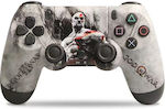 Doubleshock Ασύρματο Gamepad για PS4 God Of War Γκρι