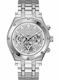 Guess Ανδρικό Ρολόι 44mm Χρονογράφος Μπαταρίας με Ασημί Μεταλλικό Μπρασελέ