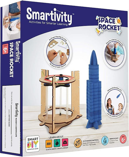 Smartivity Wooden Construction Toy Rocket Launcher for Children 6+ years old+ Years