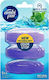 Ambi Pur Fresh & Clean 5 σε 1 Ταμπλέτες Λεκάνης με Άρωμα Fresh Water & Mint 55ml 3 tabs