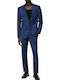 Henry Getlin Men's Winter Suit Slim Fit Navy Blue