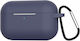 TelForceOne Case Silicone with Hook Dark Blue for Apple AirPods 3