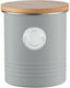 Typhoon Coffee Jar with Lid Metallic Grey 1000ml 1 Piece