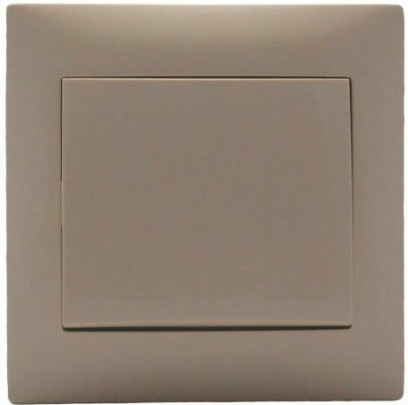 Redled Stinel Recessed Electrical Wall Switch One-Way with Aller Retour Frame Cream