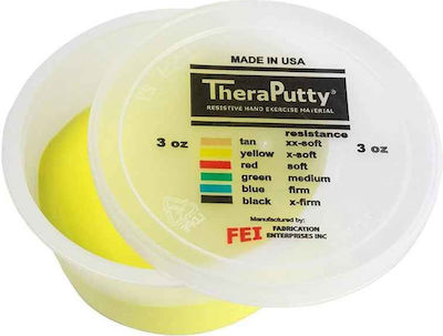 Cando Theraputty Finger - Hand Trainer Clay Yellow with Very Soft Resistance