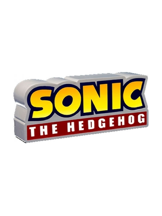 Fizz Creations Παιδικό Διακοσμητικό Φωτιστικό Sonic Hedgehog Logo Κίτρινο 23x6x13εκ.