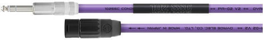 Oyaide PA-02 V2 TXM Cablu XLR de sex masculin - 6,3 mm de sex masculin Violet 3m