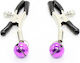 Fetish Addict Nipple Clamps With Bell Brustwarzenklemmen Purple