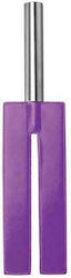 Shots Ouch! Leather Slit Paddle Purple