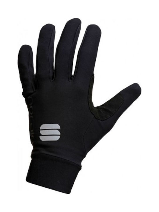 Sportful Rain Μακριά Unisex Γάντια Ποδηλασίας Μαύρα