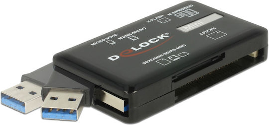 DeLock Card Reader USB 3.2 για SD/microSD/xD