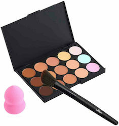 Popfeel 15 Colors Makeup Set for the Eyes #1 Pink 2pcs